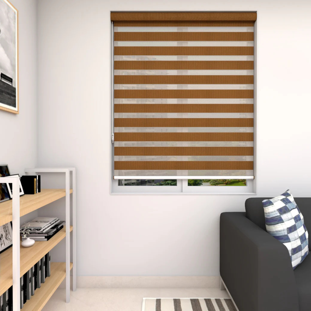 Zebra Blinds - Basic Caramel