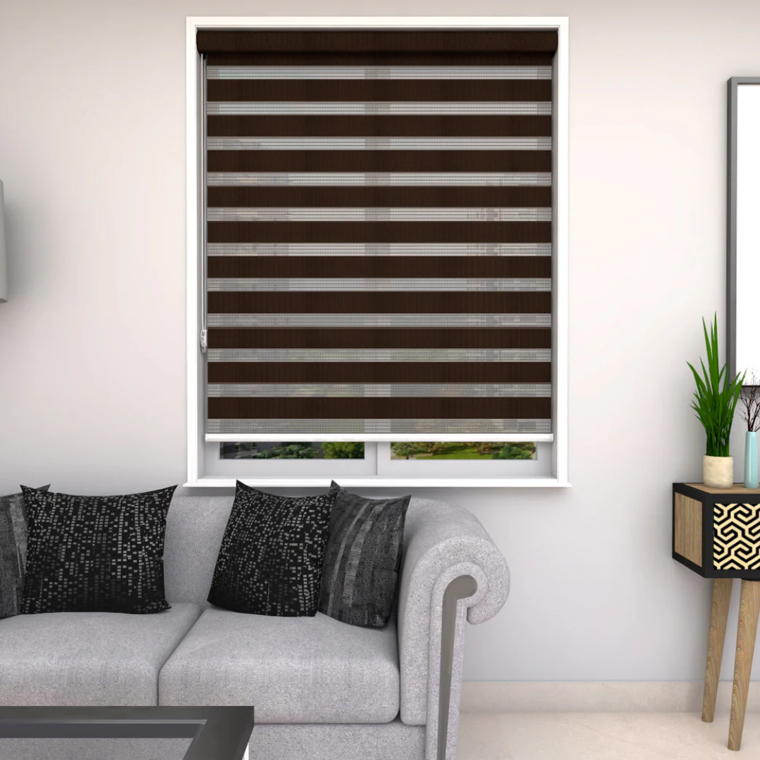 Zebra Blinds - Basic Mocha