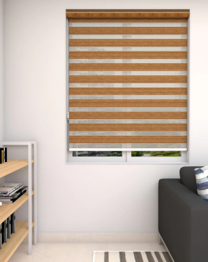 Zebra Blinds - Ropeline Brown1